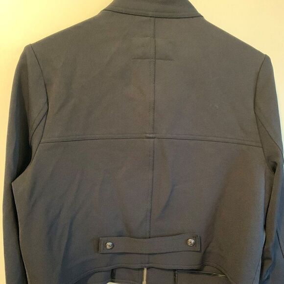 Pink Tartan short black jacket, EUC Sz 10, lots of detail, body con with stretch - Picture 3 of 16